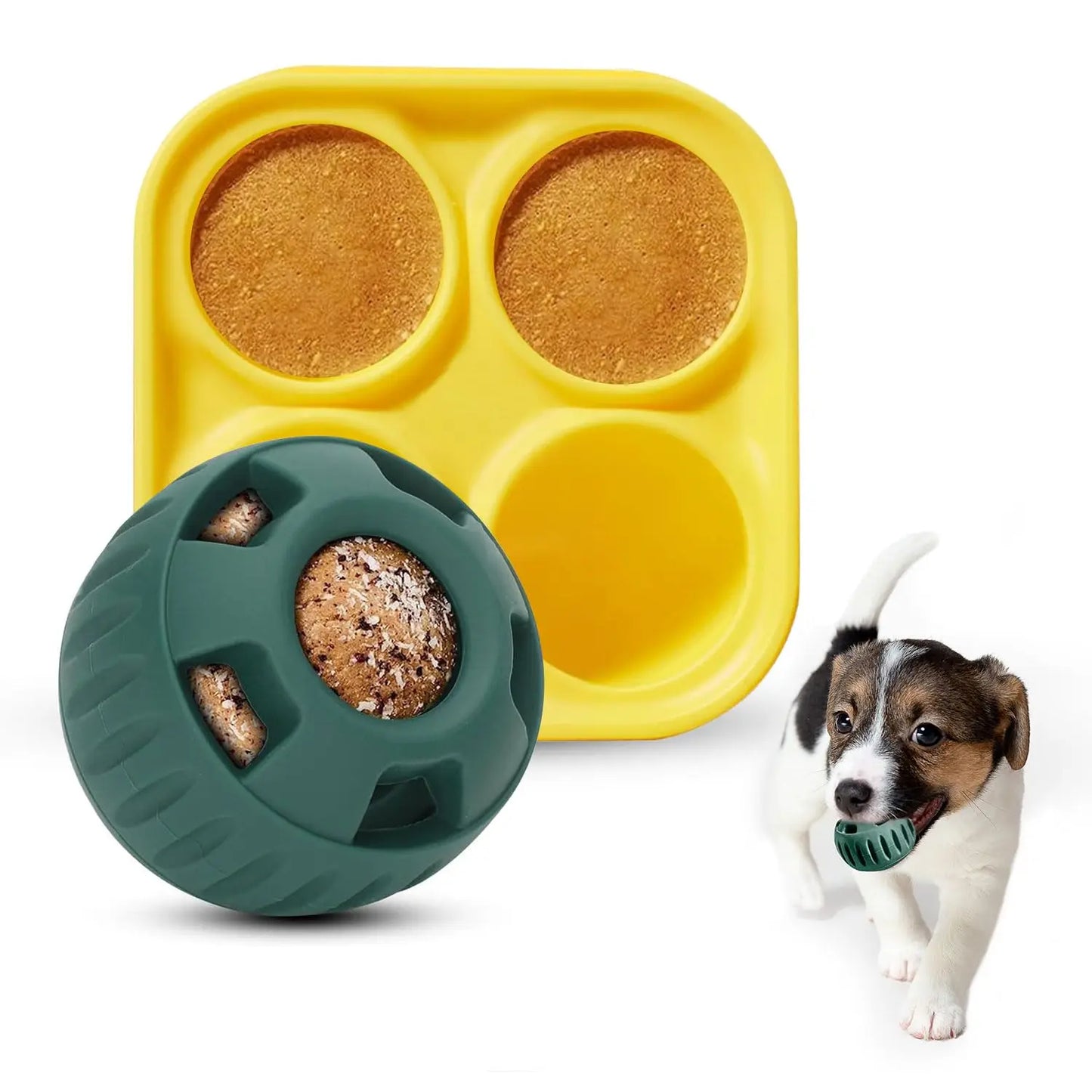 Silicone Fillable Dog Toys for Small To Large Dogs Keep Your Pup Distracted Dog Food Ball Refillable Food Dispenser Toys