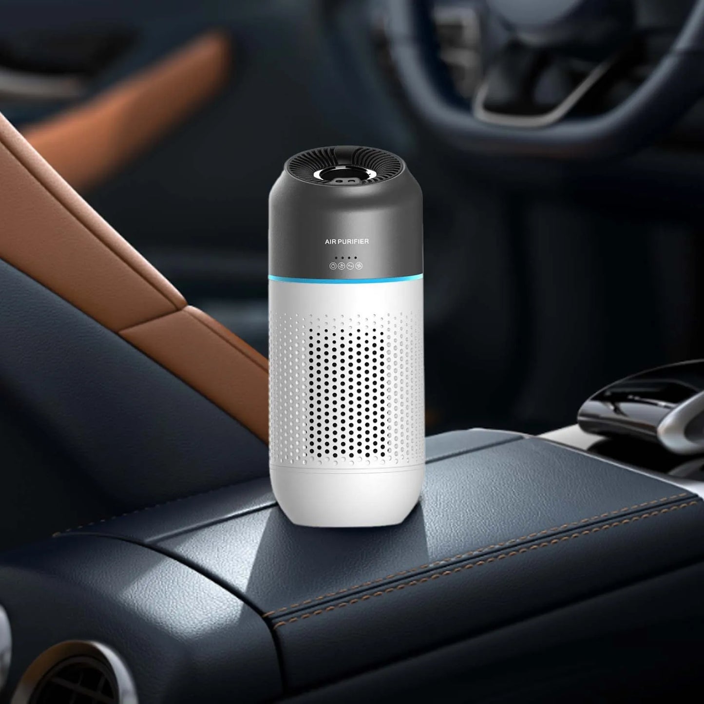 Portable Air Purifier Silent Car Air Purifier for Tabletop Kitchen Home,Mini Air Cleaner for Car Silent Air Negative Generator