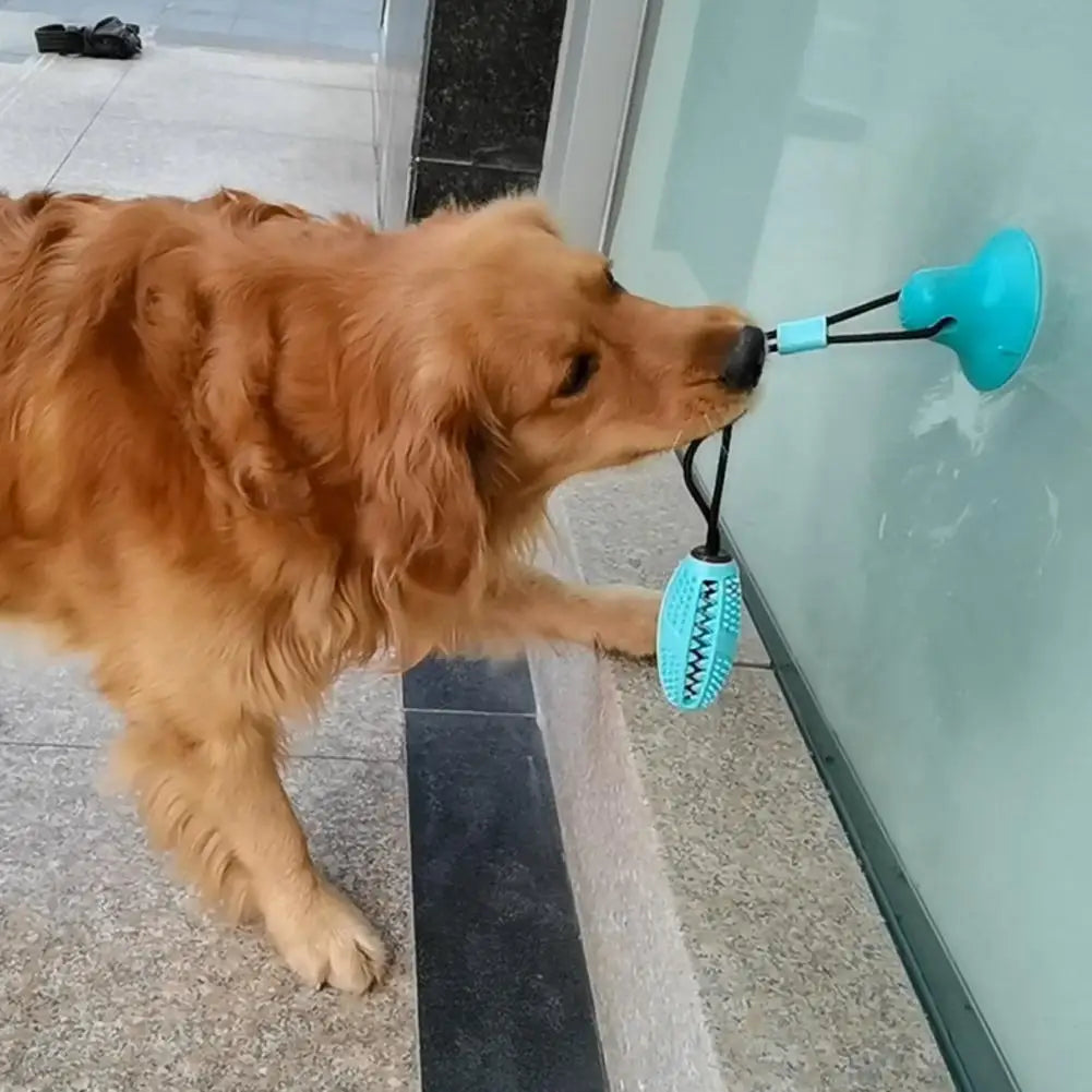 Dog Chew Toys,for Aggressive Chewers,Interactive Dog Suction Cup Toy,Teething Rope Toy,Dog Puzzle Treat Food Dispensing Ball Toy