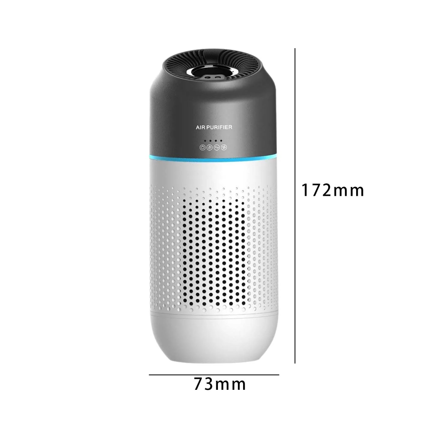 Portable Air Purifier Silent Car Air Purifier for Tabletop Kitchen Home,Mini Air Cleaner for Car Silent Air Negative Generator