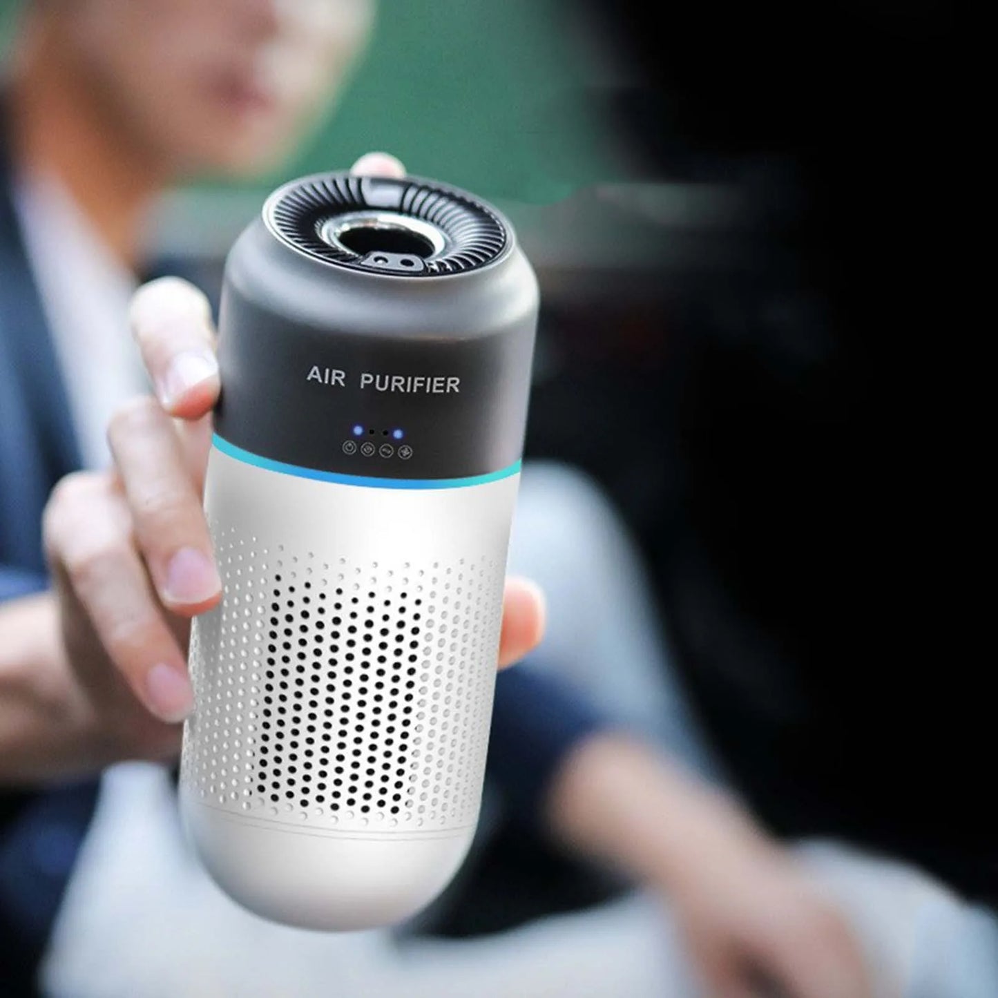 Portable Air Purifier Silent Car Air Purifier for Tabletop Kitchen Home,Mini Air Cleaner for Car Silent Air Negative Generator