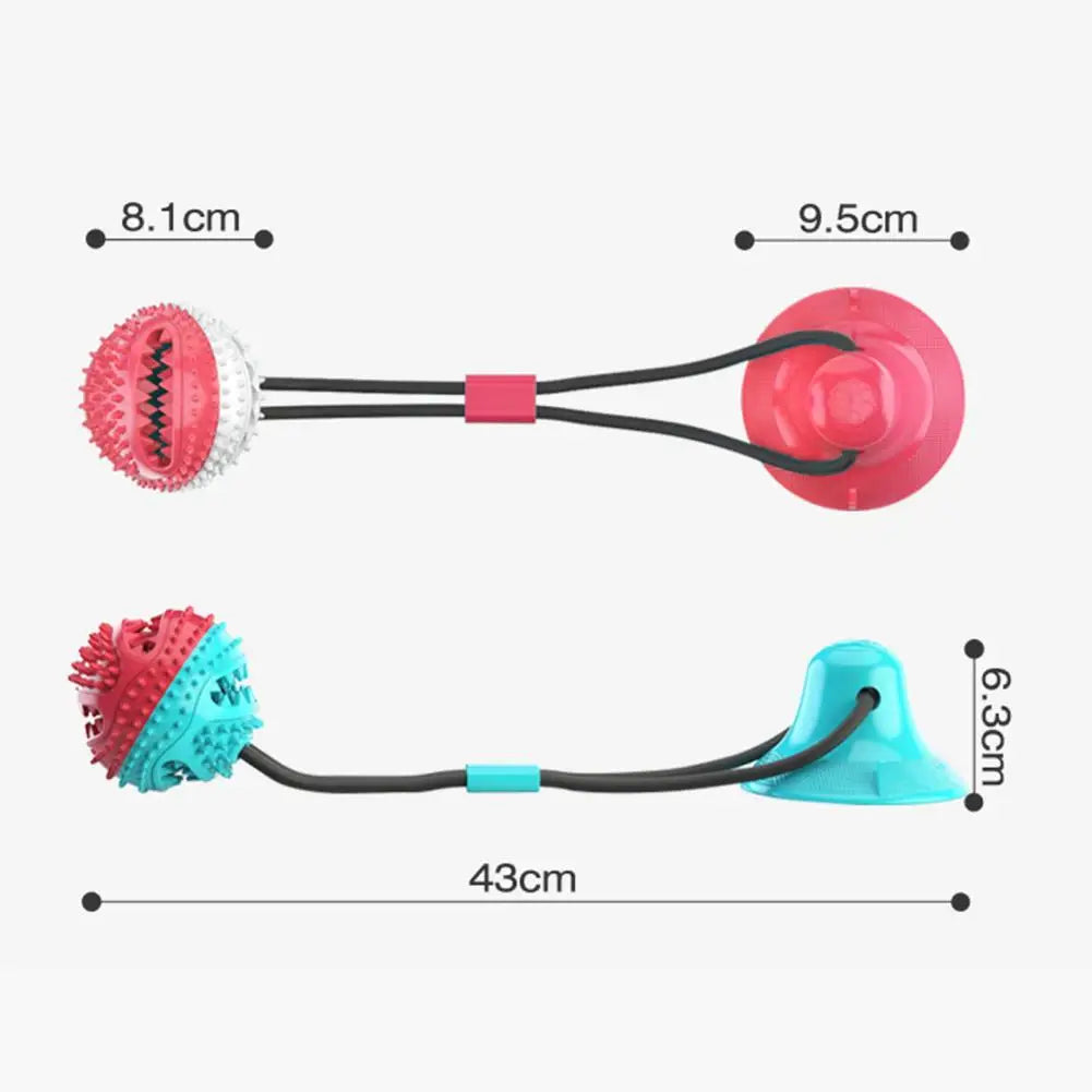 Dog Chew Toys,for Aggressive Chewers,Interactive Dog Suction Cup Toy,Teething Rope Toy,Dog Puzzle Treat Food Dispensing Ball Toy