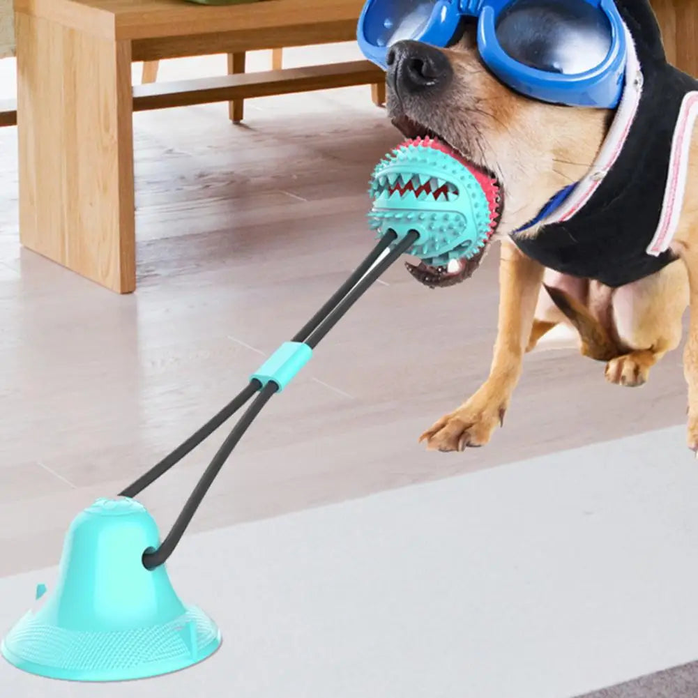 Dog Chew Toys,for Aggressive Chewers,Interactive Dog Suction Cup Toy,Teething Rope Toy,Dog Puzzle Treat Food Dispensing Ball Toy