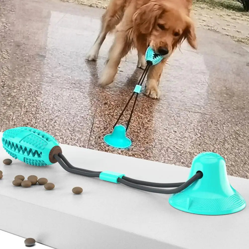 Dog Chew Toys,for Aggressive Chewers,Interactive Dog Suction Cup Toy,Teething Rope Toy,Dog Puzzle Treat Food Dispensing Ball Toy