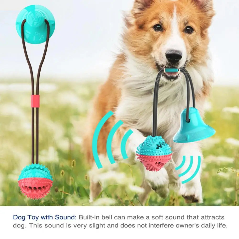 Dog Chew Toys,for Aggressive Chewers,Interactive Dog Suction Cup Toy,Teething Rope Toy,Dog Puzzle Treat Food Dispensing Ball Toy