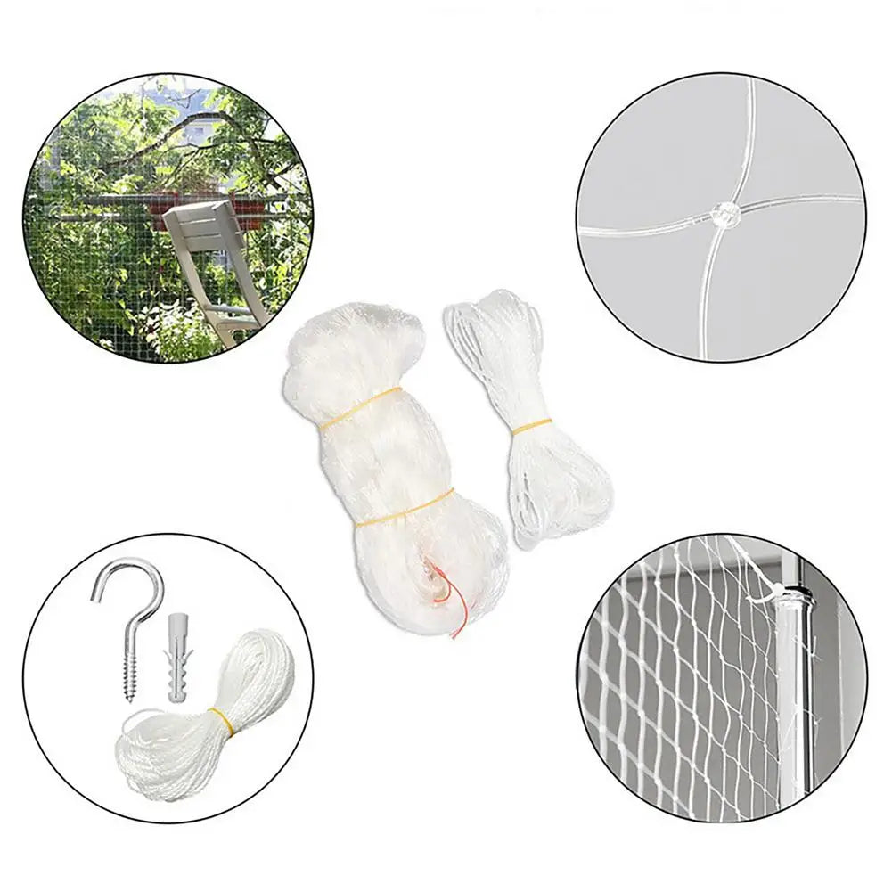 Pet Protection Net Nylon Anti Bird Cat Protective Sturdy Safe Wire Cover For Prevents Cats From Escaping Or Falling From Balcony