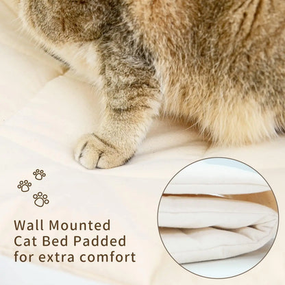 Cat Hammock Bed Wall Mounted Climbing Cats Kitty Bed Funiture Stable Shelf Perches Cat House for Sleeping Playing Accessories