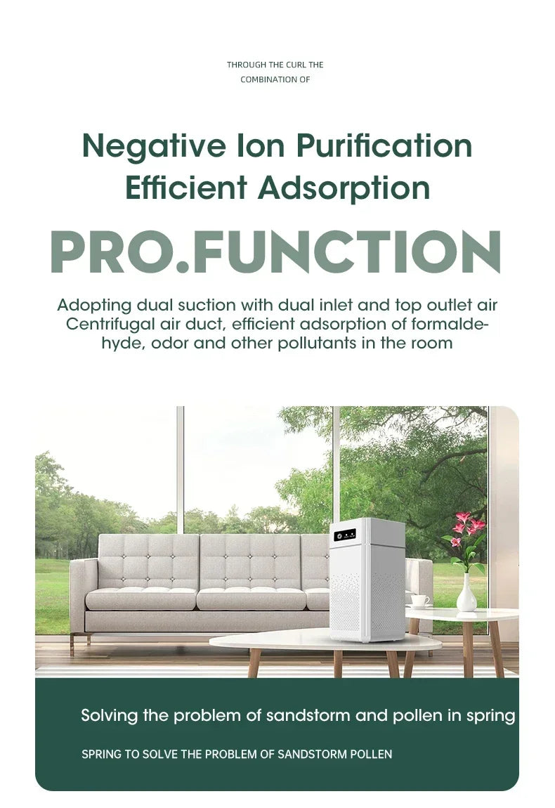 2025 Air Purifier Portable Desktop Air Freshener For Home Allergies and Pets Hair Smokers in Bedroom HEPA Filter Air Cleaner
