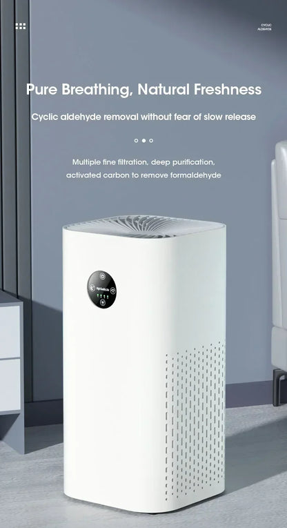 2025 Air Purifier Portable Desktop Air Freshener For Home Allergies and Pets Hair Smokers in Bedroom HEPA Filter Air Cleaner