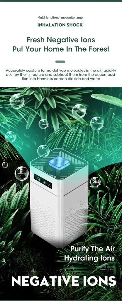 2025 Air Purifier Portable Desktop Air Freshener For Home Allergies and Pets Hair Smokers in Bedroom HEPA Filter Air Cleaner