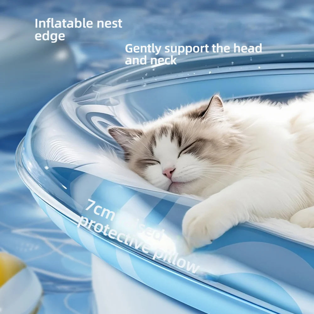 Pet summer cooling water mattress waterbed large dog inflatable water-filled cushion small cats cooler cat kennel cooling pad