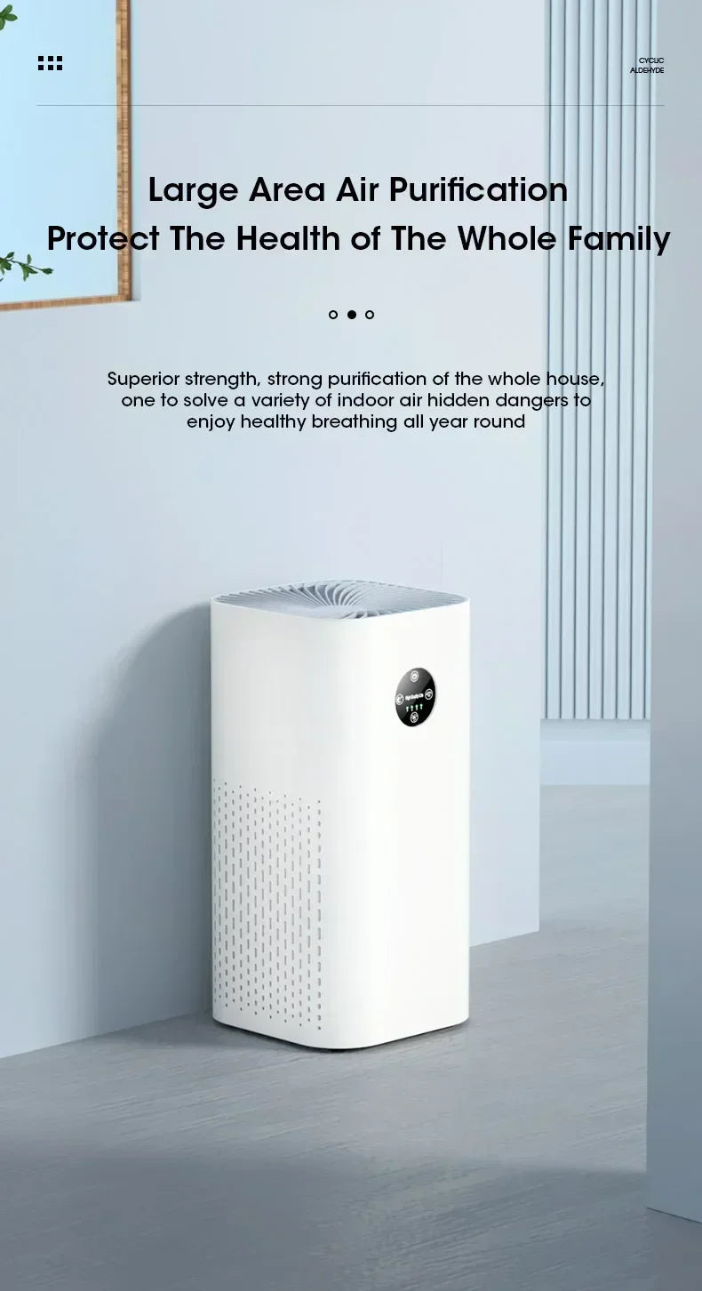 2025 Air Purifier Portable Desktop Air Freshener For Home Allergies and Pets Hair Smokers in Bedroom HEPA Filter Air Cleaner