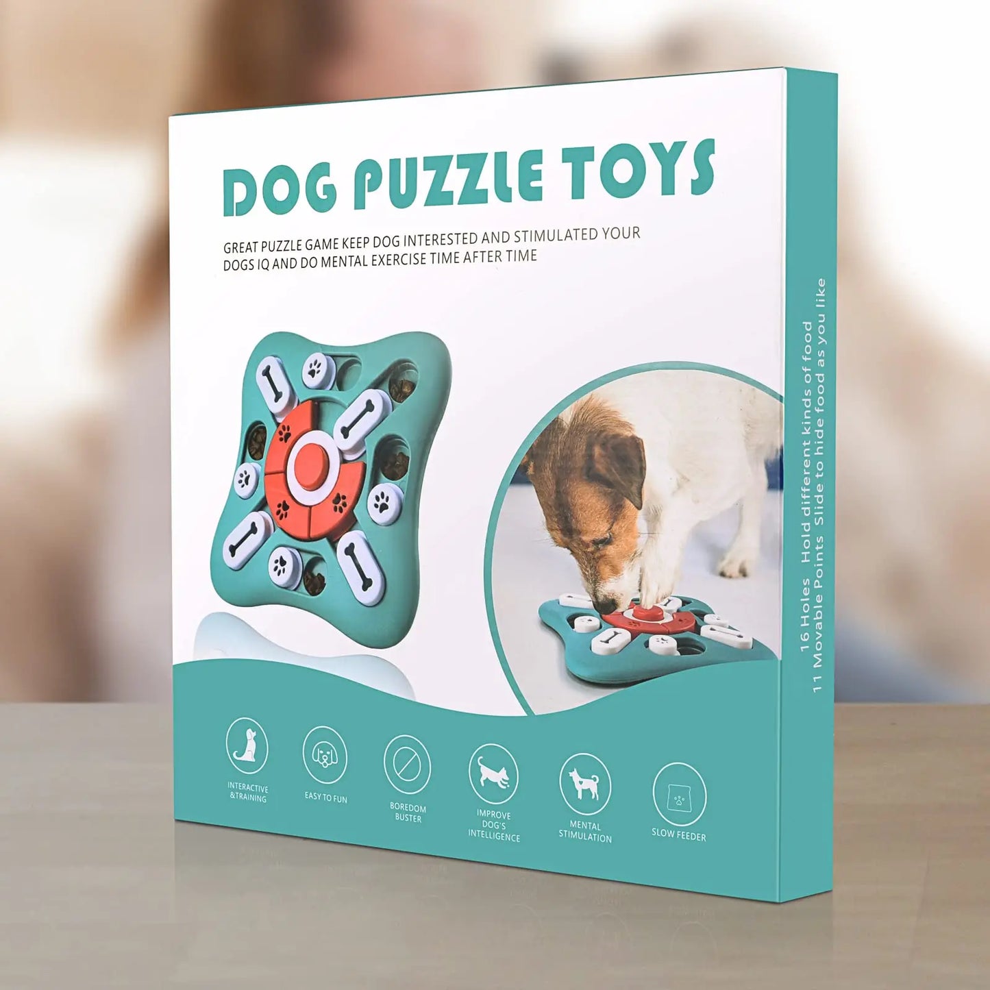Dog Puzzle Toys, Treat Dispensing Dog Enrichment Toys for IQ Training and Brain Stimulation Interactive Mentally Stimulating