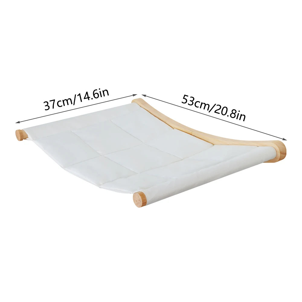 Cat Hammock Bed Wall Mounted Climbing Cats Kitty Bed Funiture Stable Shelf Perches Cat House for Sleeping Playing Accessories