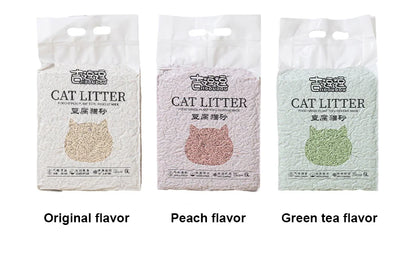 6L natural plant tofu cat litter 2MM cat litter quickly clumps and deodorizes