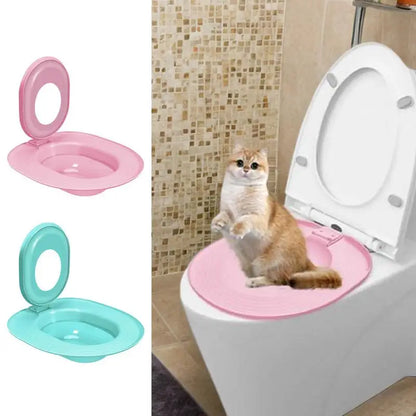 Cat Toilet Seat Trainer Sand Box Cat Trainer Reusable Urinal Seat Potty Cat Hygiene Trainer For Pet Care Train Your Cat To Use