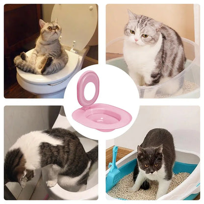 Cat Toilet Seat Trainer Sand Box Cat Trainer Reusable Urinal Seat Potty Cat Hygiene Trainer For Pet Care Train Your Cat To Use