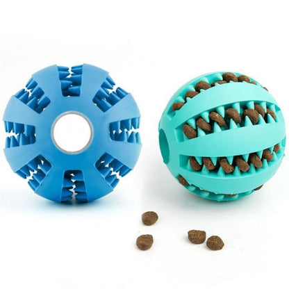 Dog Toy Interactive Rubber Dog Ball Toys for Dogs Puppy Cat Chewing Toys Funny Pet Tooth Cleaning Snack Ball Toy Pet Products