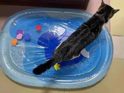 Pet summer cooling water mattress waterbed large dog inflatable water-filled cushion small cats cooler cat kennel cooling pad