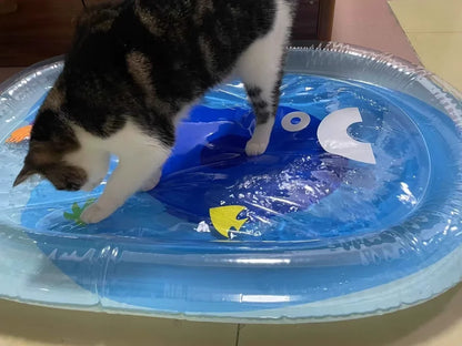 Pet summer cooling water mattress waterbed large dog inflatable water-filled cushion small cats cooler cat kennel cooling pad