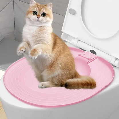 Cat Toilet Seat Trainer Sand Box Cat Trainer Reusable Urinal Seat Potty Cat Hygiene Trainer For Pet Care Train Your Cat To Use