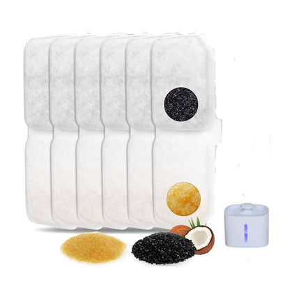 Cat Water Fountain Filter Professional Pet Fountain Replacement Activated Carbon Filters Accessories Cat Drinking Filters