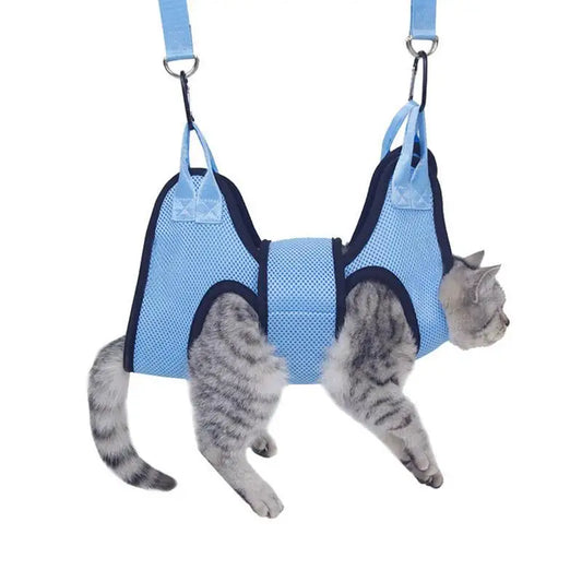 Dog Grooming Hammock  With Security Strap  Anti Scratch Pet Nail Trimming Hammock Dog Cat Beauty Hanging Pet Supplies